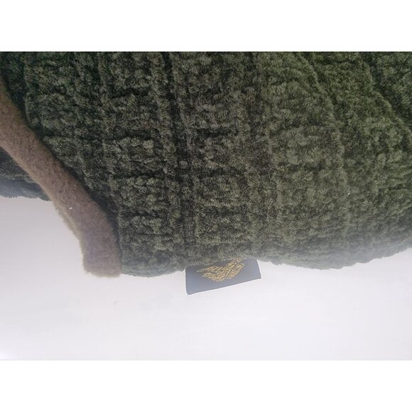 Olgy Green Knit Beanie & Scarf Set With Fleece Lining For Cold Weather Comfort - Picture 2 of 8